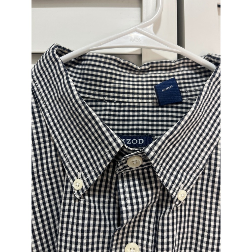Imperfect Mens Gingham Button Down Shirts Bundle Red Black Long Sleeve 2XL‎ IZOD - Picture 8 of 16